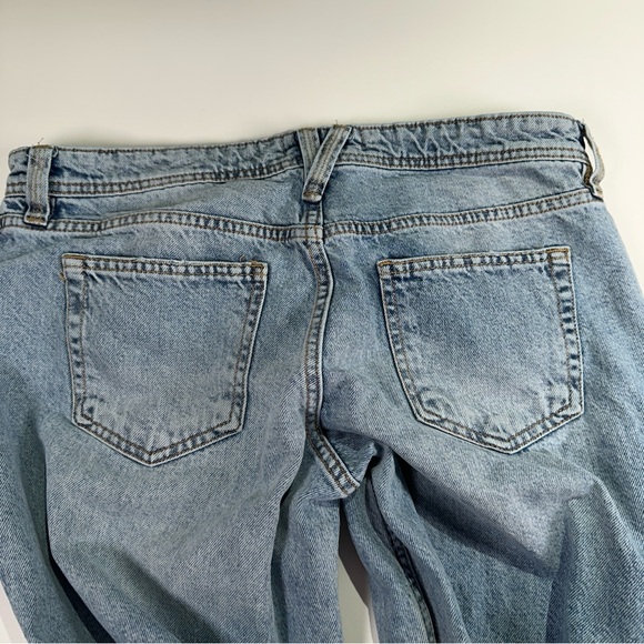 We The Free Light Blue Straight Leg Jeans - Picture 6 of 10
